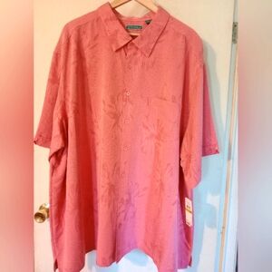 Cubavera NWT Mens Short Sleeve Shirt Lantana‎ Cruise wear